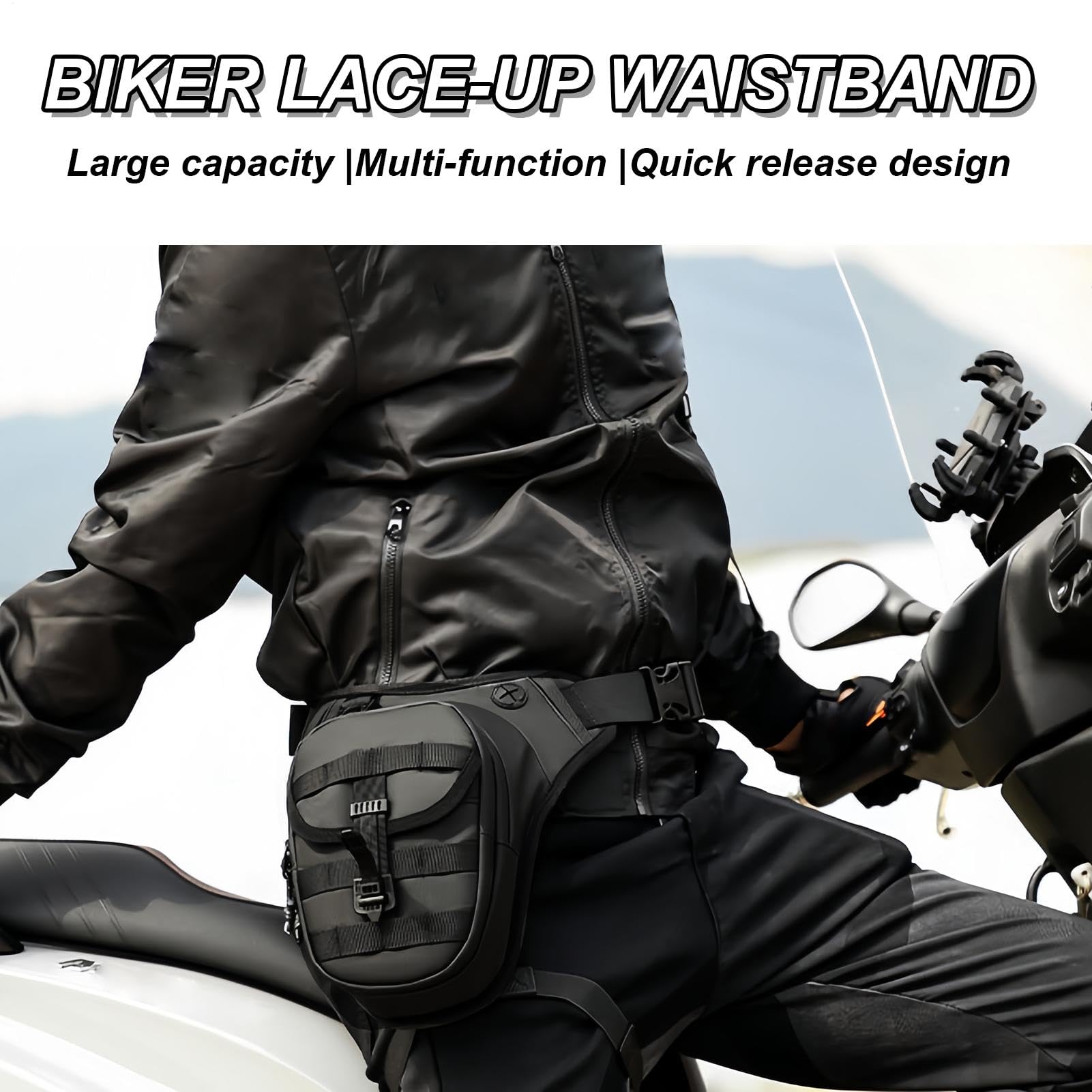Hüfttasche, Beintasche, Outdoor, wasserdicht, Beingurt, Reitzubehör, mehrere Taschen, Hüfttasche für Motorradfahrer