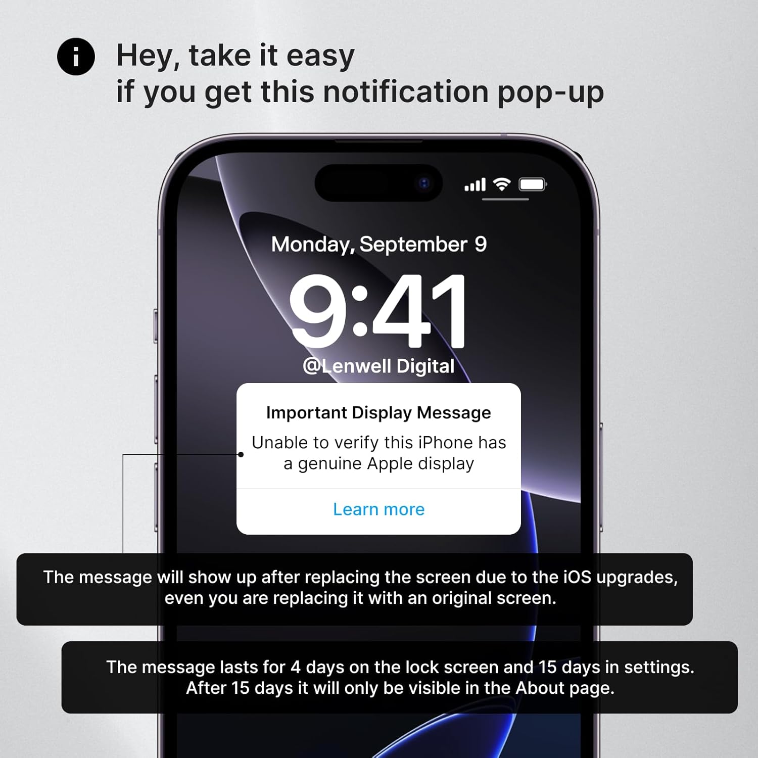 Original 6.1”OEM Pull Screen Replacement for iPhone11 A2111 A2221 A2223 Digitizer LCD Display with Assembly Full Repair Toolkit Tempered Glass Protector Waterproof