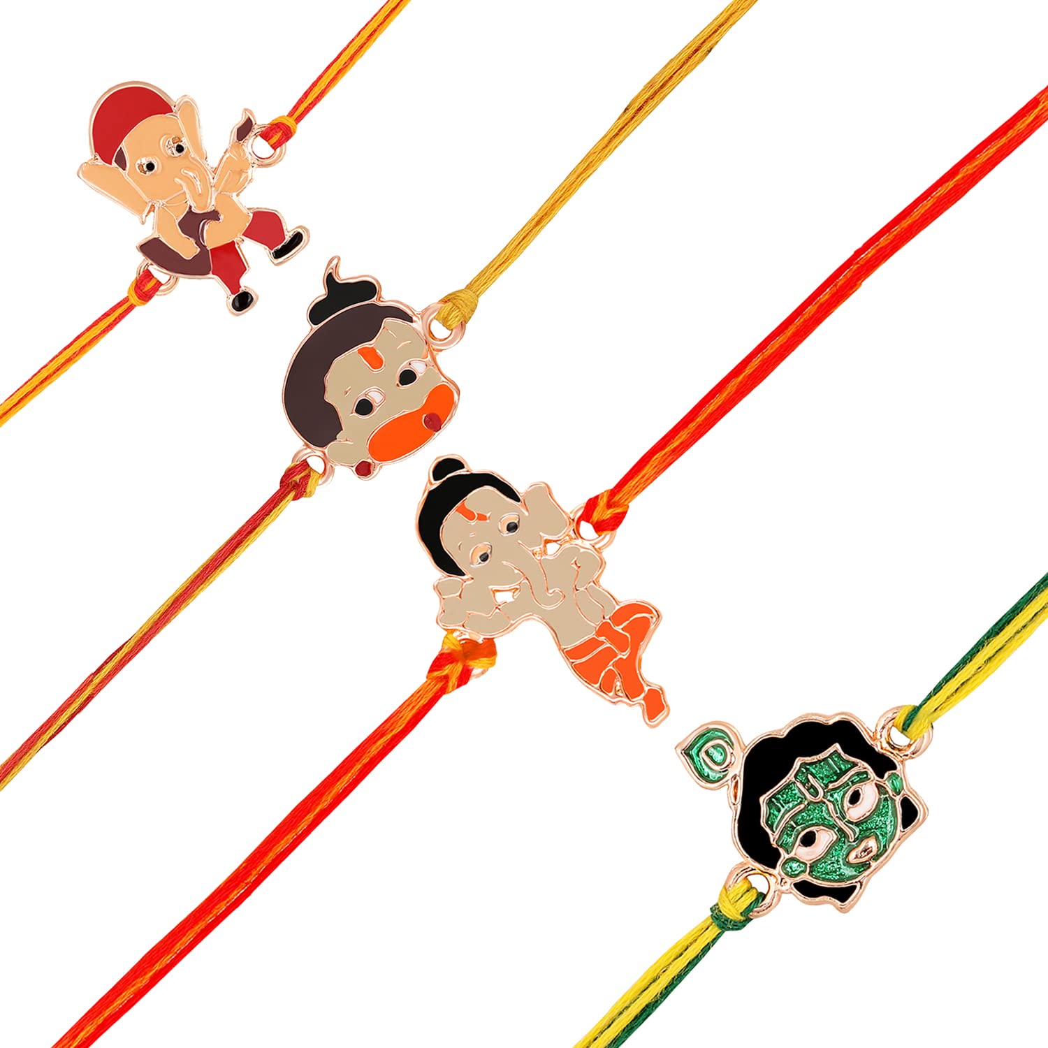 Mahi Combo of Bal Hanuman Bal Ganesh and Bal Krishna Kids Rakhi with Meena Work (RCO1105327Z) (B0B466PDHN) Amazon Price History, Amazon Price Tracker