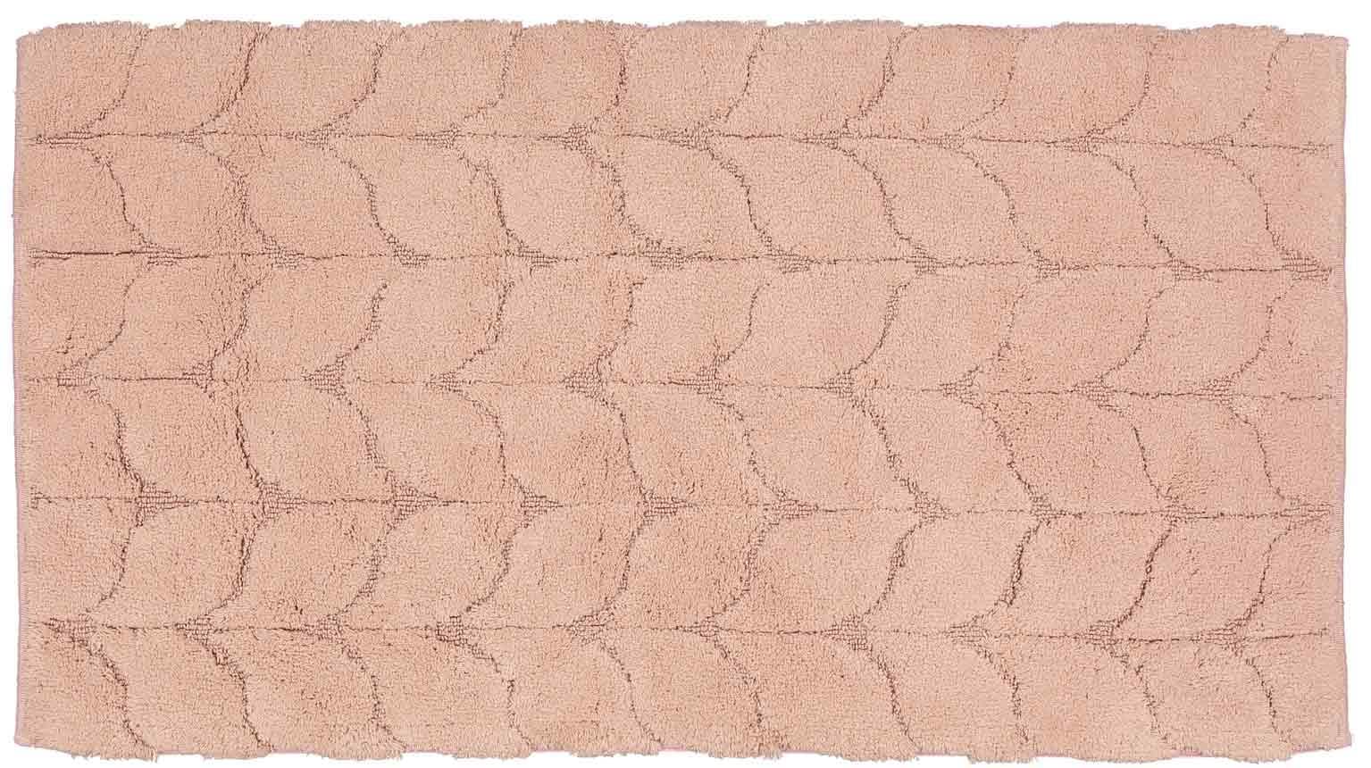 Casatessile Antypoślizgowa mata łazienkowa TRECCIA - ROSA Antico, 70 x 170 cm.