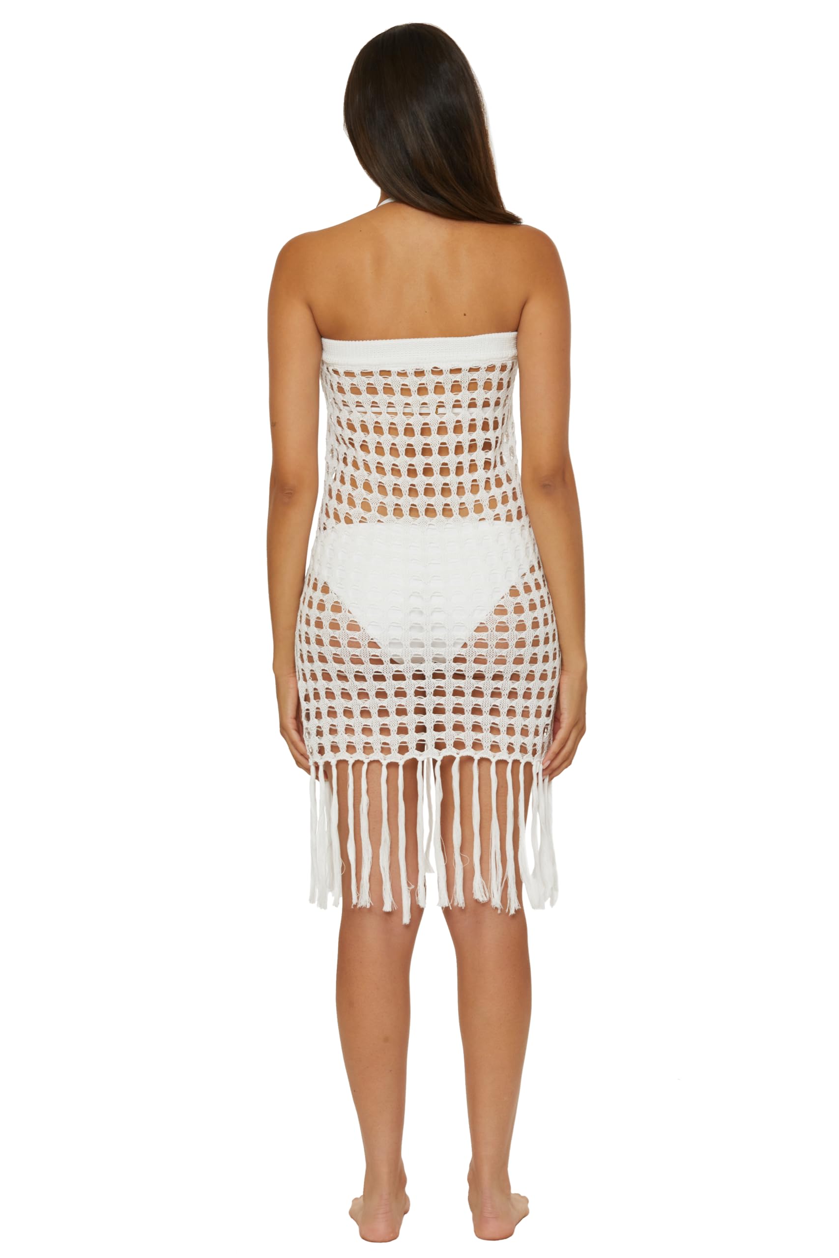 BECCA Venica Crochet Skirt, Casual, Beach Cover ups for Women Gonna Donna (Pacco da 1)