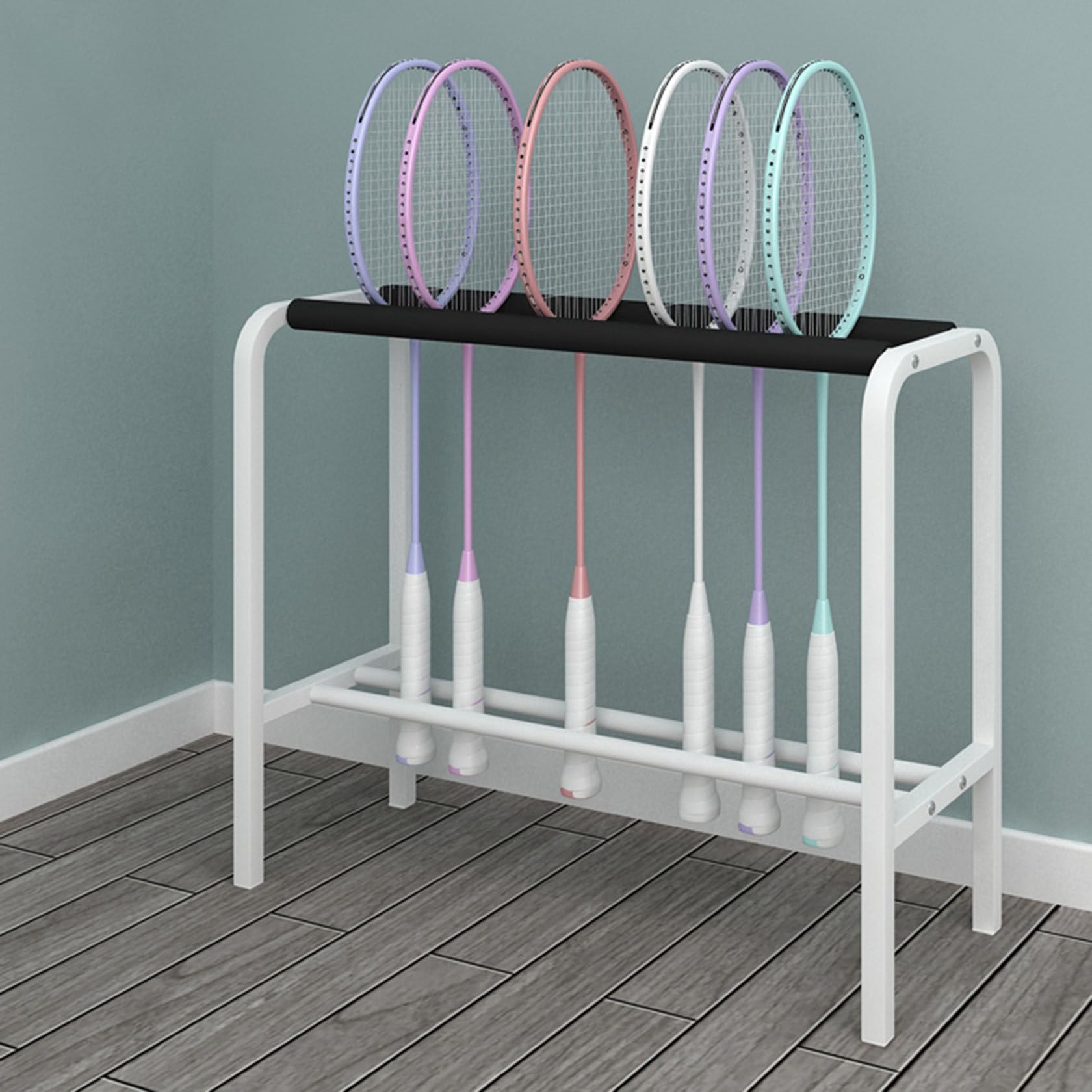 Amazon.co.jp: バドミントンラケット収納ラック テニスラケット収納