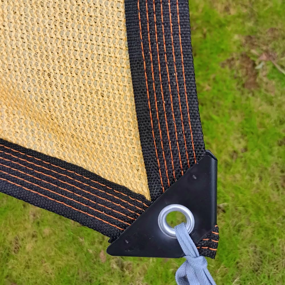 Zielona plandeka z filtrem przeciwsłonecznym z przelotkami, tkanina i siatka do ogrodu, patio, szklarni, DIY, domu i hodowli psów, osłona chroniąca przed promieniowaniem UV, 6 x 9 m