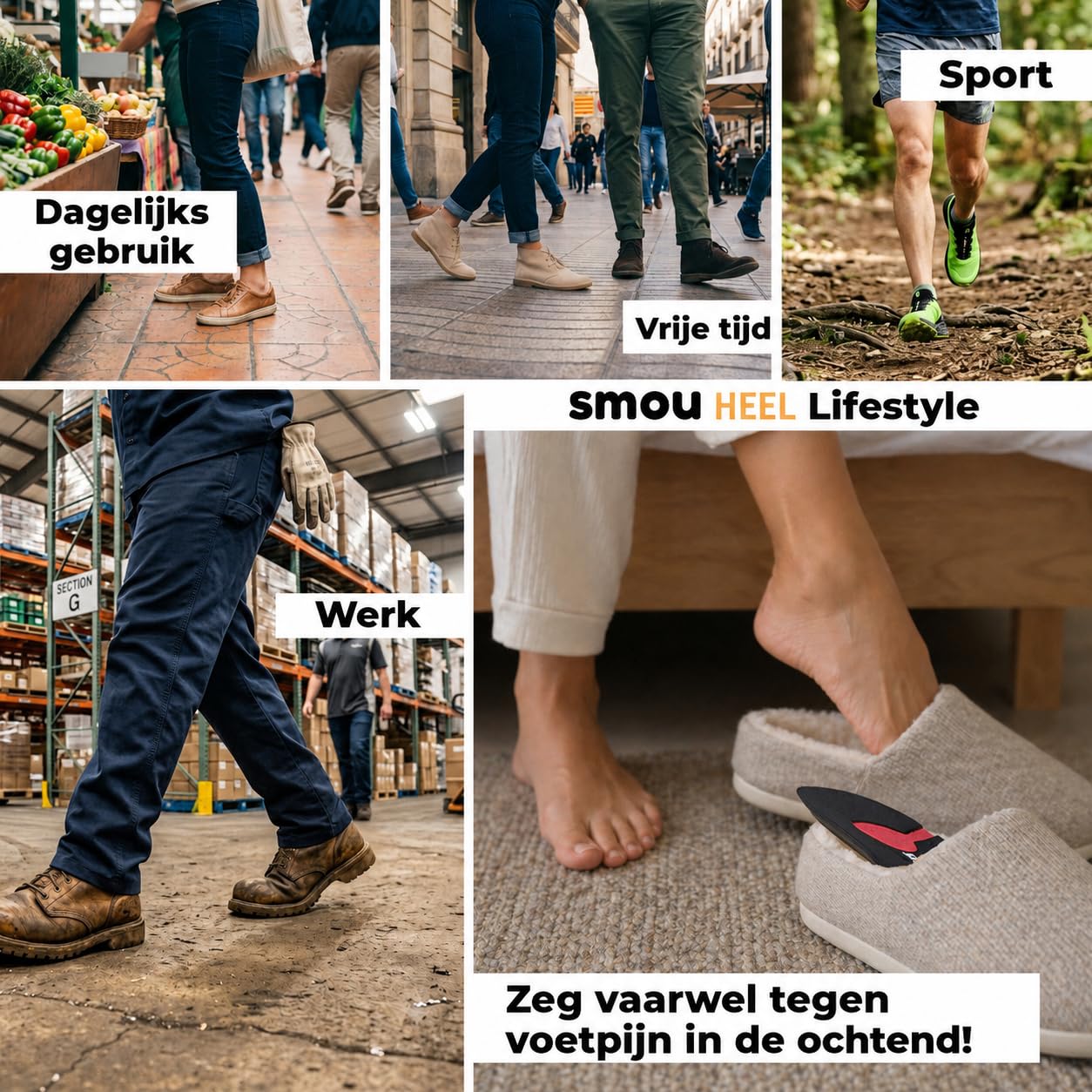 SMOU Fersensporn Einlagen bei Plantarfasziitis und Fersenschmerzen Fuß