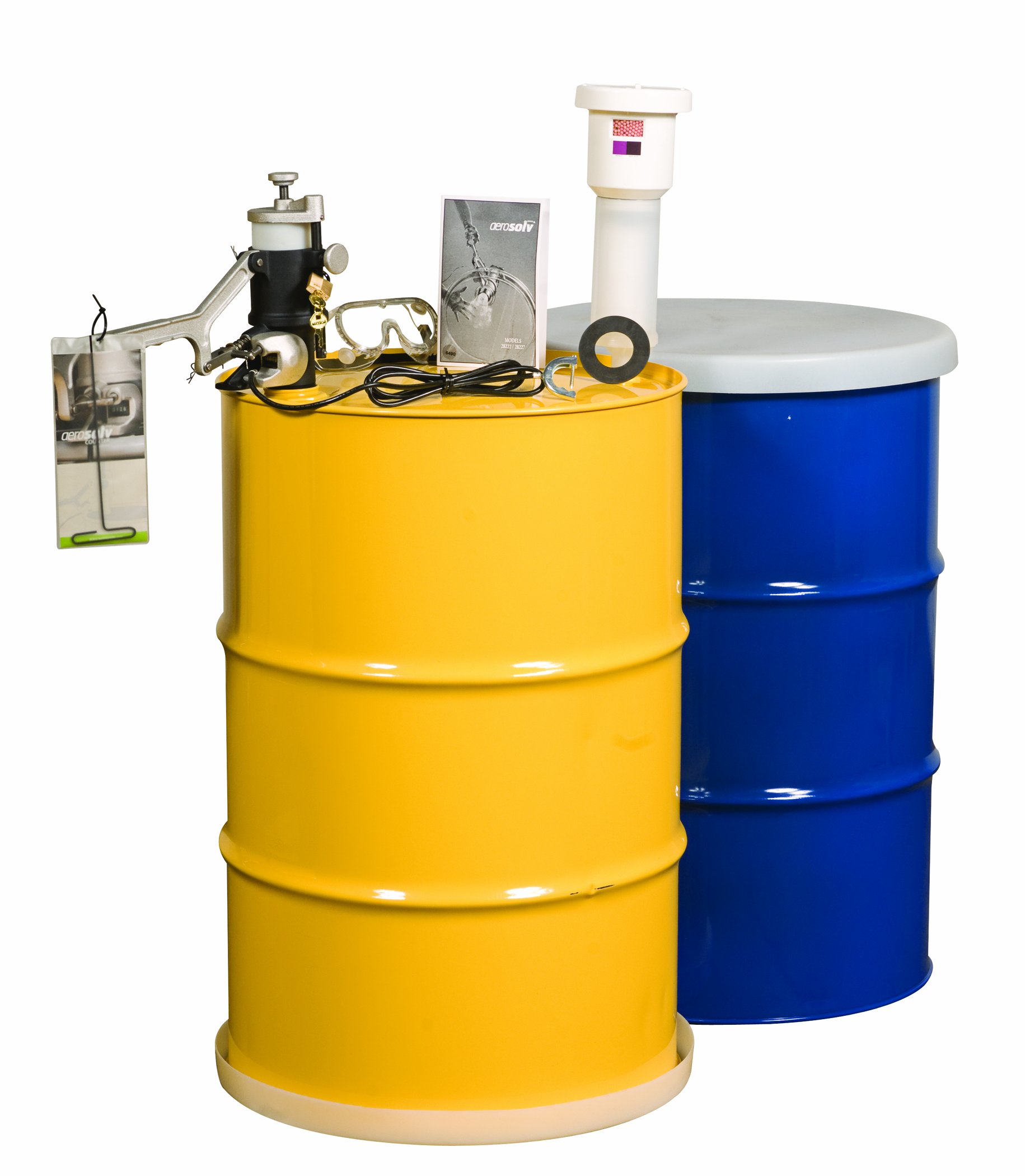 Justrite Aerosolv 7000XL Super Aerosol Can Recycling System, Dual-Compliant, 28231