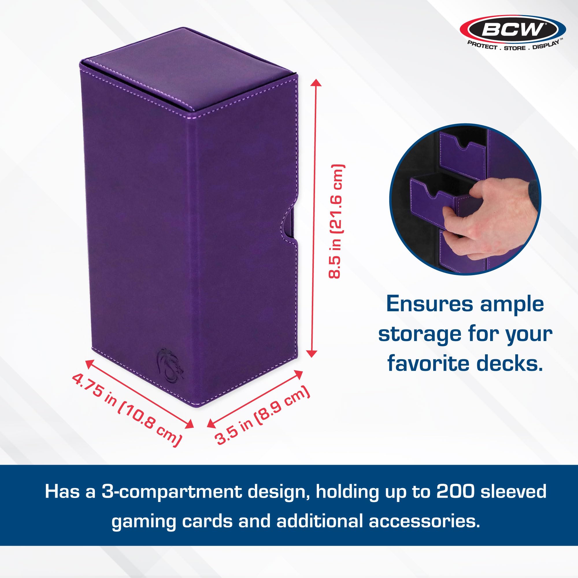BCW Deck Vault LX-200 - Purple