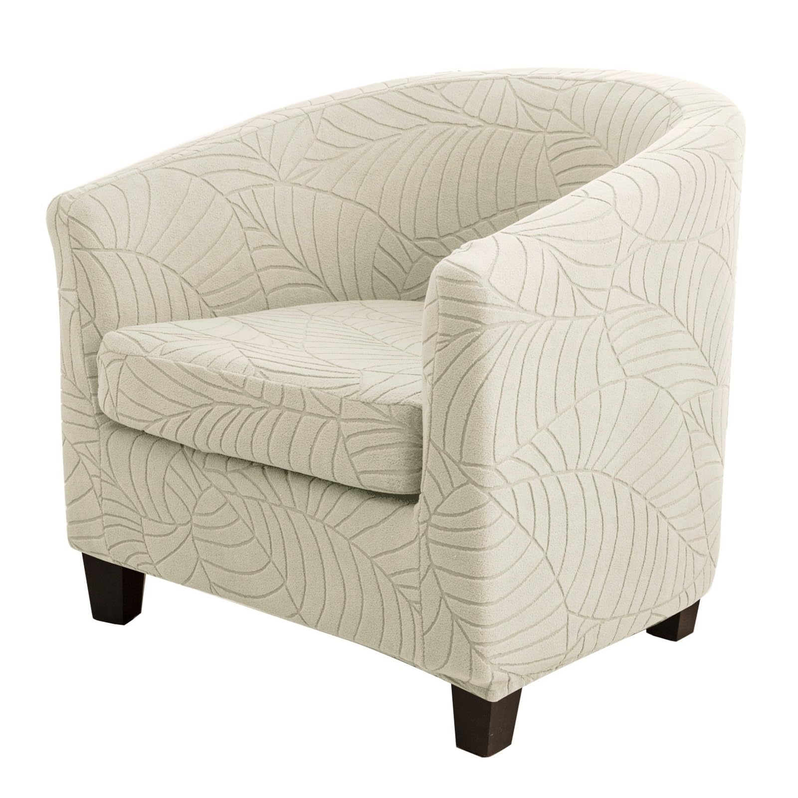 Club Chair Cover 1 Piece Tub Chair Slipover with Cushion Cover Barrel Chair Slipcover Armchair Cover Furniture Protector for Living Room,Stretch Soft
