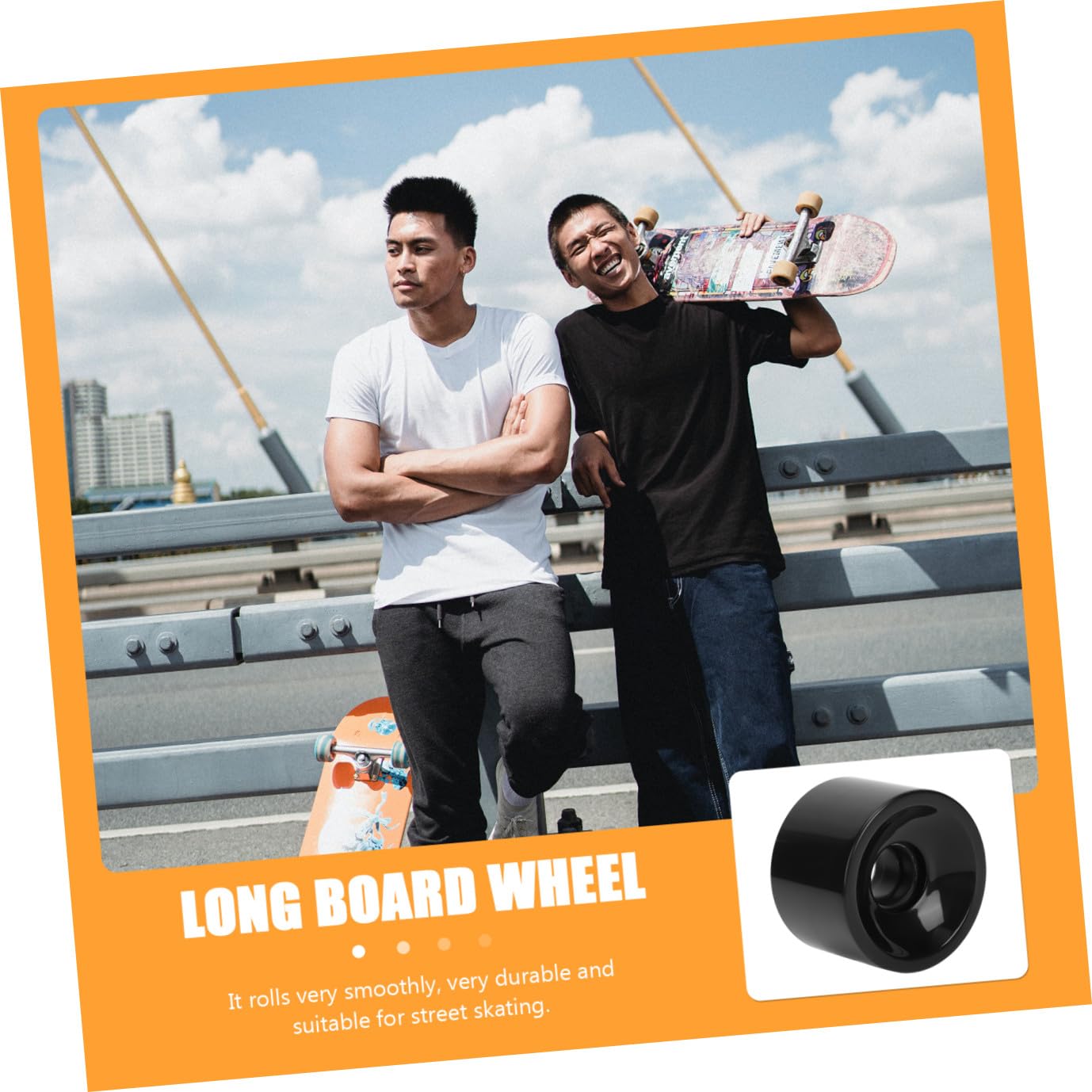 8 STK Skateboard-Rad Skateboard-Teile Ersatz-Board-Räder Skateboard zubehör Ersatzräder für Skateboard Outdoor-Zubehör Innenausstattung Ersatzrollen für Longboards Lange Boardräder