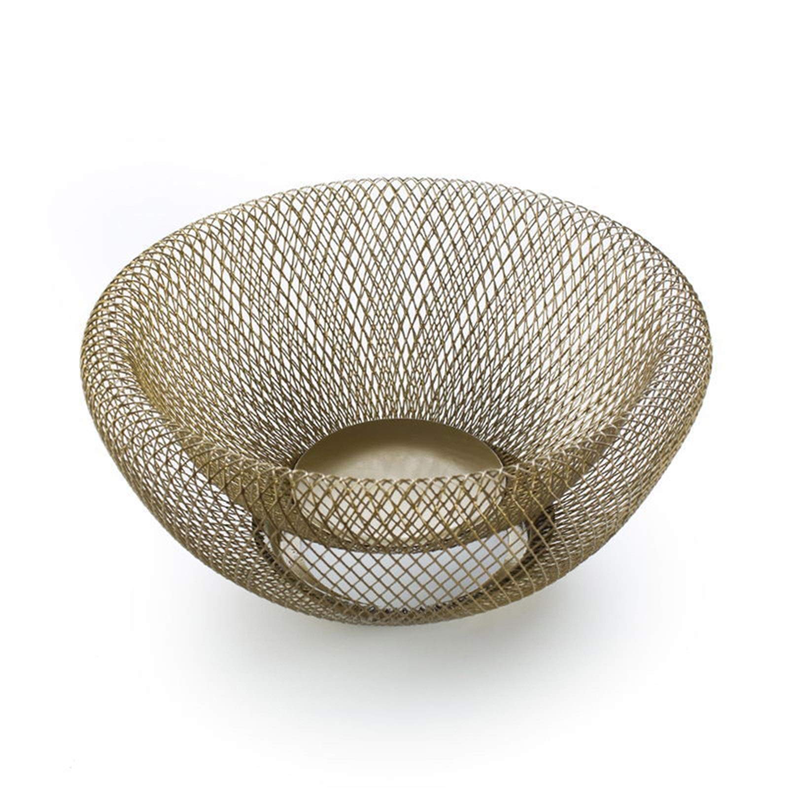 Cestino for il pane for ristorante Cesto for frutta a doppia parete in ferro battuto Cucina for la casa Conservazione di caramelle Biscotti Pane Soggiorno Formaggio Ristorante for feste, casa, cucina