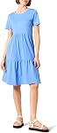 Amazon Essentials Womens Short-Sleeve Crewneck Tiered Dress