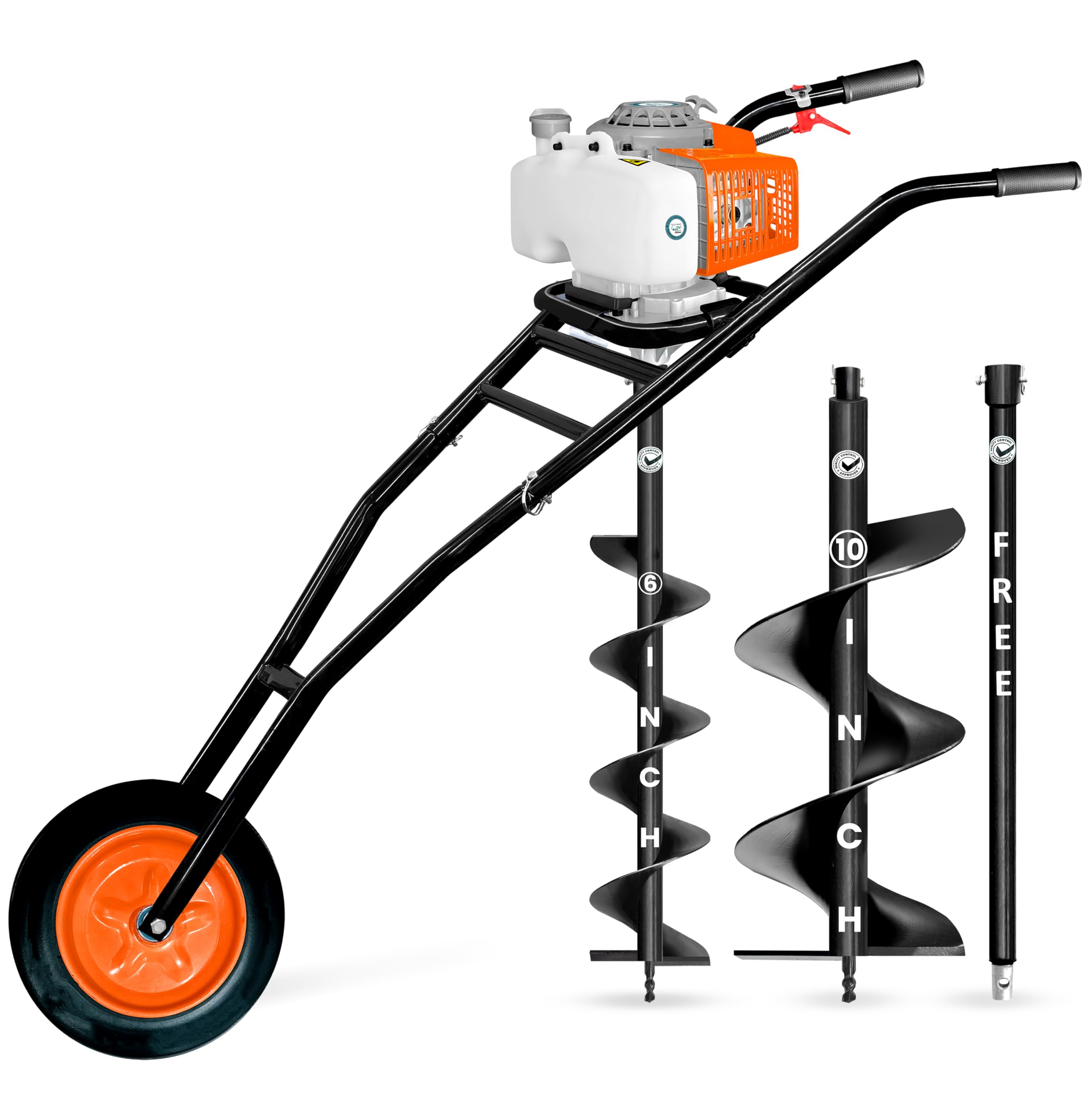 DVI Earth Auger Pin & Lock Set - Rustproof & Secure -21 DVI Earth Auger Pin & Lock Set - Rustproof & Secure -21