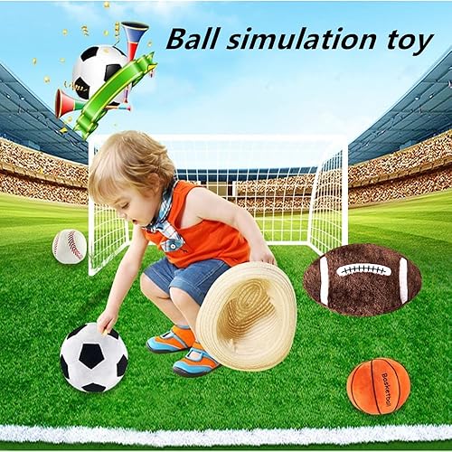 Miniatura 4 de XIYUAN Almohada de felpa de baloncesto de 13.8 pulgadas, almohada de baloncesto esponjosa y duradera, almohada de decoración de sofá de oficina,