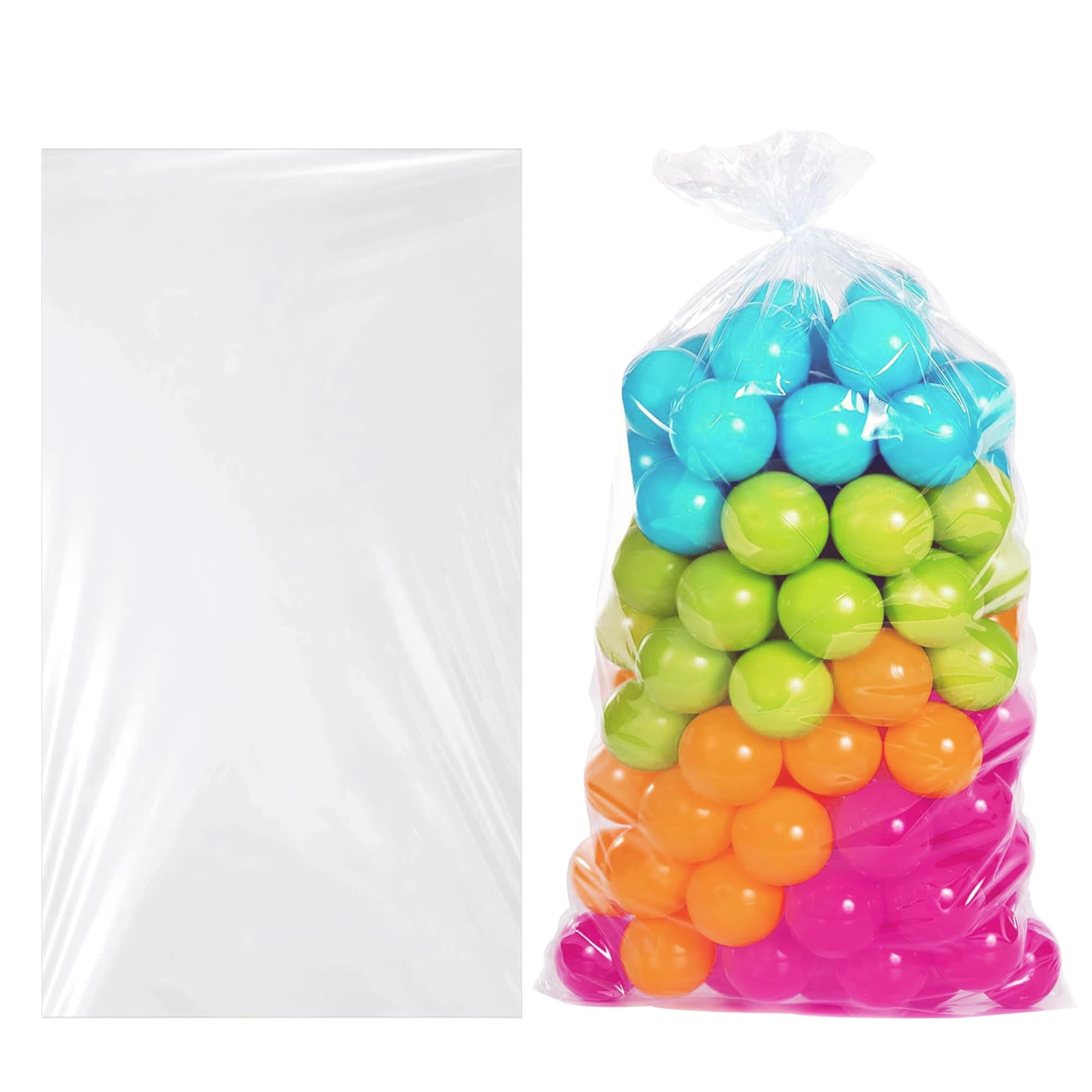 PULO CP Mfg Clear Balloon Transport Collection Bag 4 Units 40.5x78.8 inch (103x200 cm)