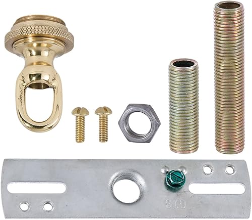 Miniatura 2 de B&P Lamp Pesado, Estilo Antiguo Bronce Pulido Canopy Kit, 5 12" Dia., Pulido & Lacado