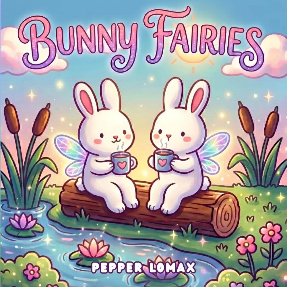 BUNNY FAIRIES: A Cute Kawaii Coloring Book for Adults & Teens Featuring Magical Bunnies in Cozy Cottagecore Scenes