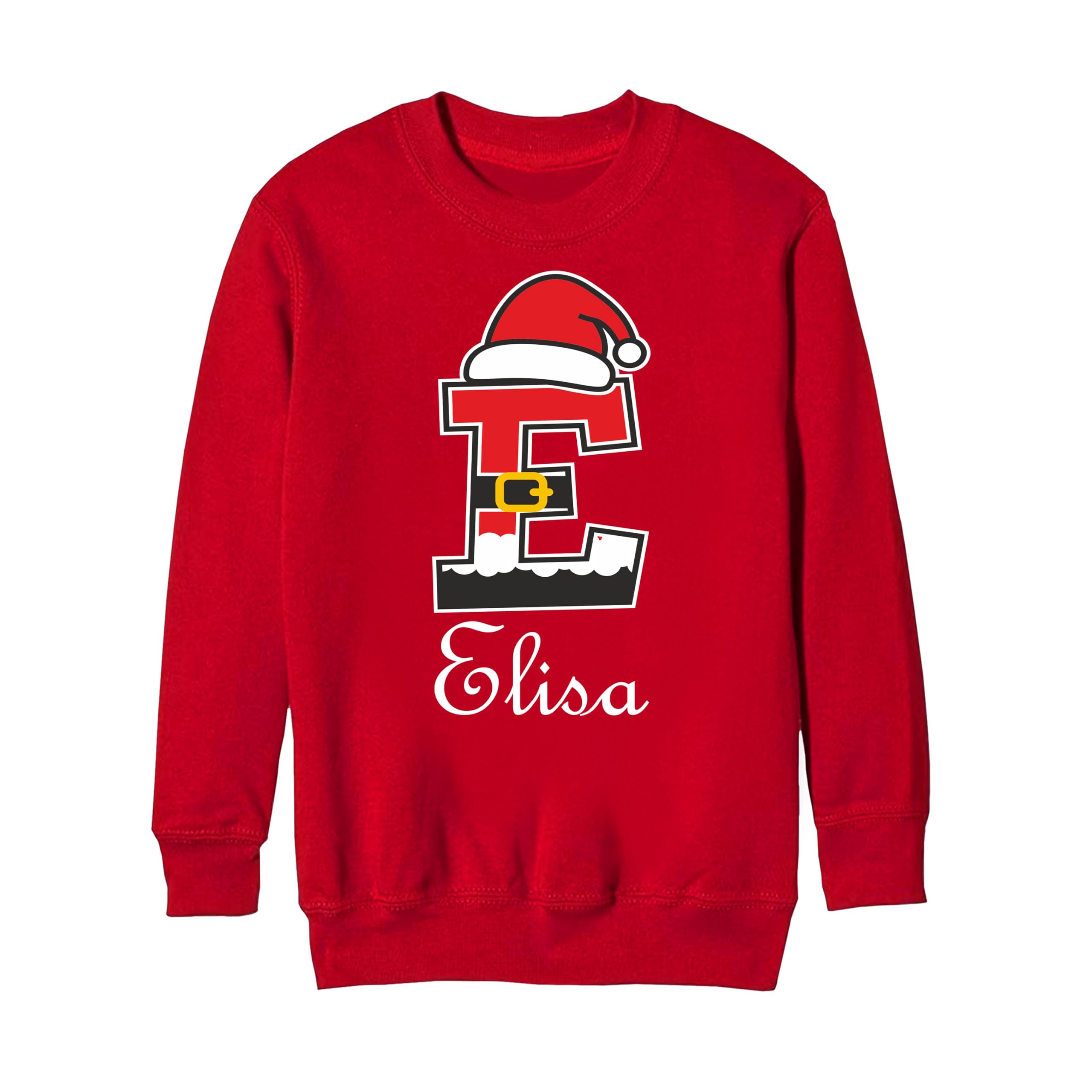 Felpe e Body Neonato Natale Maniche Lunghe Famiglia Nome e Iniziale Personalizzabili Padre Madre Bimbo Bimba Nomi Christmas Time Set Coordinato