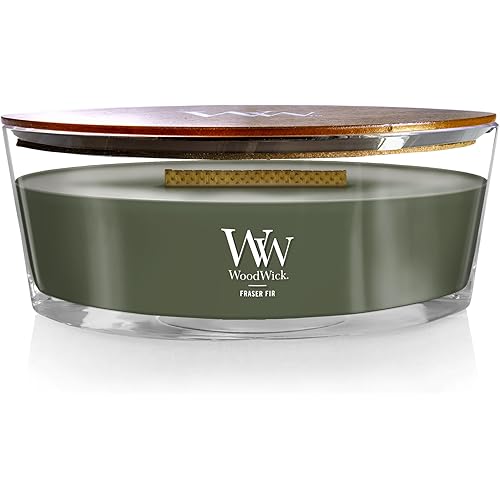Woodwick Ellipse Scented Candle Frasier Fir Scented Up to 50 Hours Burn Time Great for Any Home Decoration or Holiday Gift Ideas 16oz