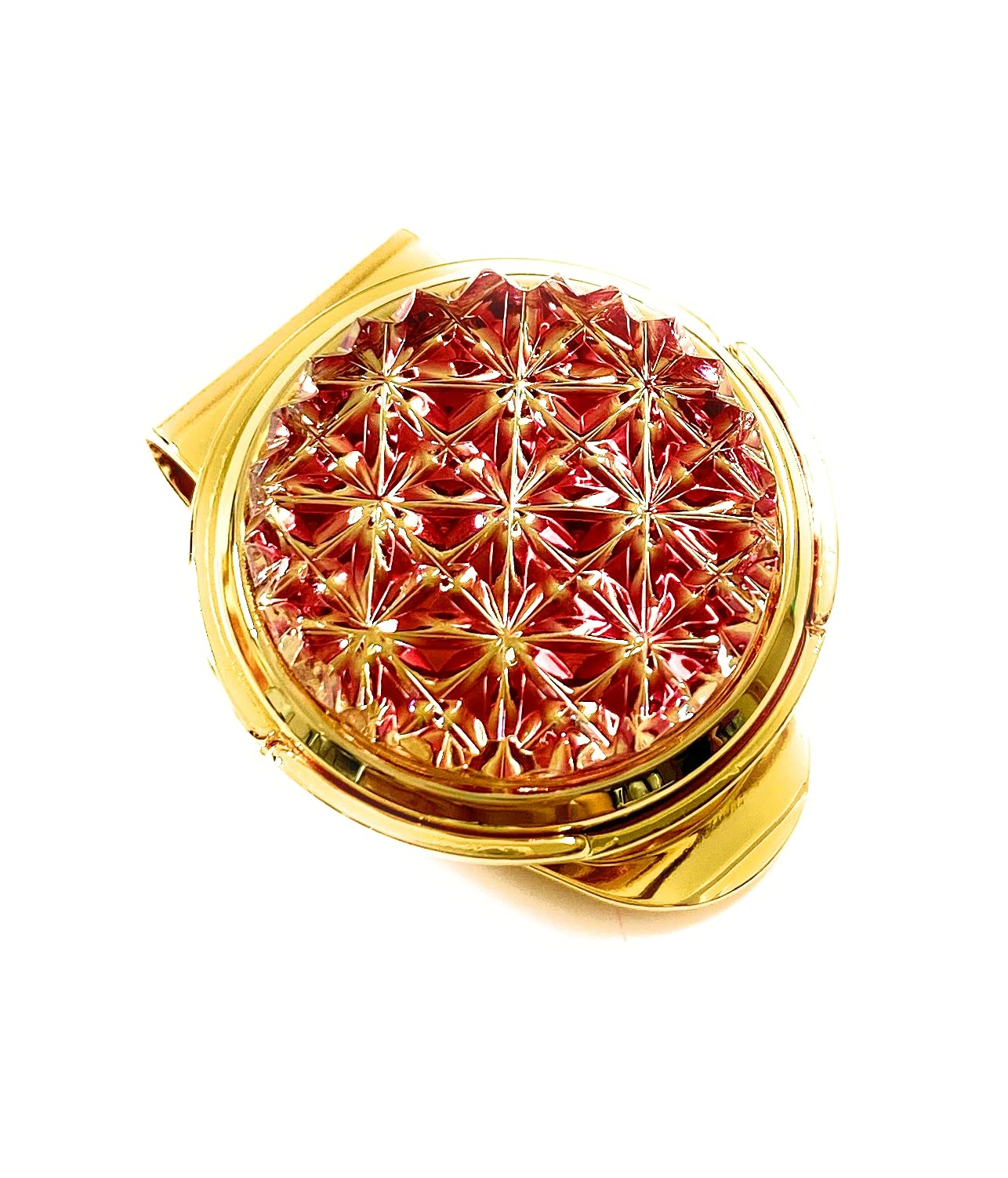 Amazon | 東京切子ゴルフマーカー 麻の葉 金赤・ゴールド