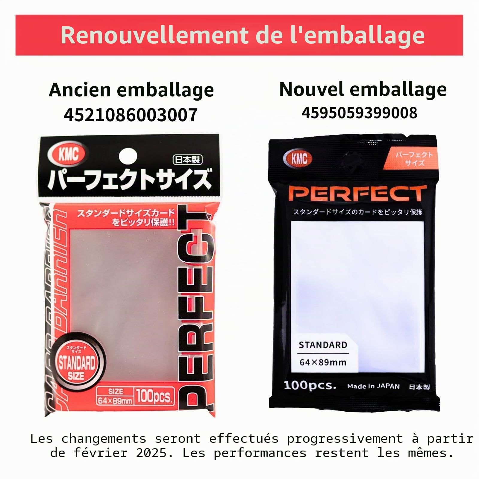 KMC Lot de 100 pochettes souples de taille parfaite pour cartes - 900 pochettes au total