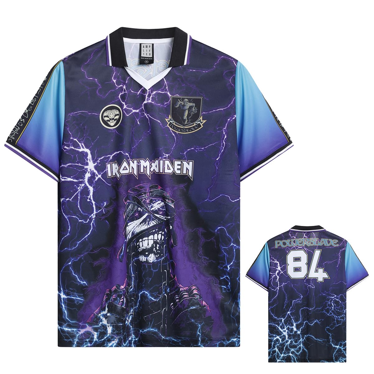 Iron Maiden Powerslave Football Shirt Size M Purple, Jerseys