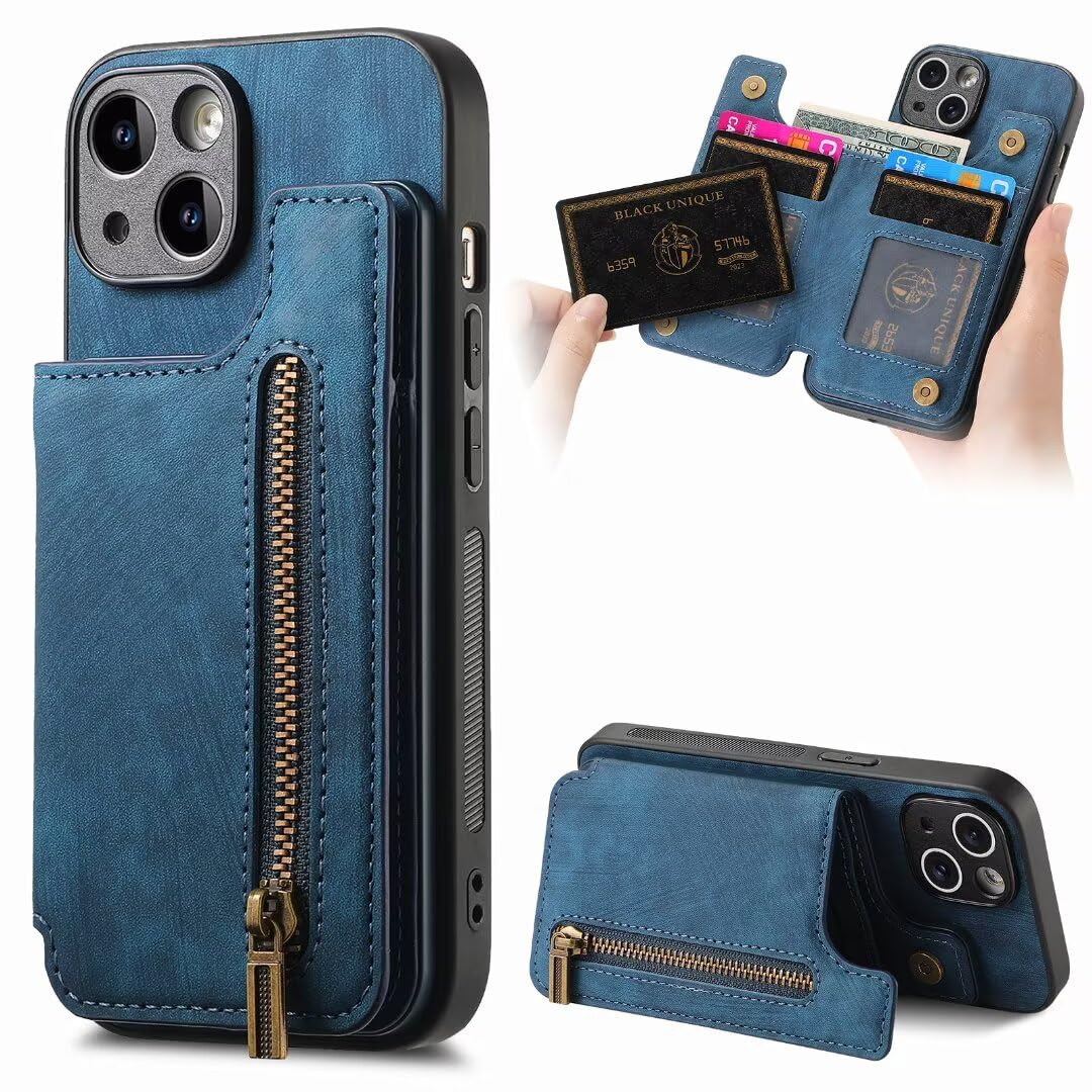 Custodia Portafoglio In Pelle Per Xiaomi Redmi 12 4G/5G + Pellicola - 3 Slot Carte E Supporto