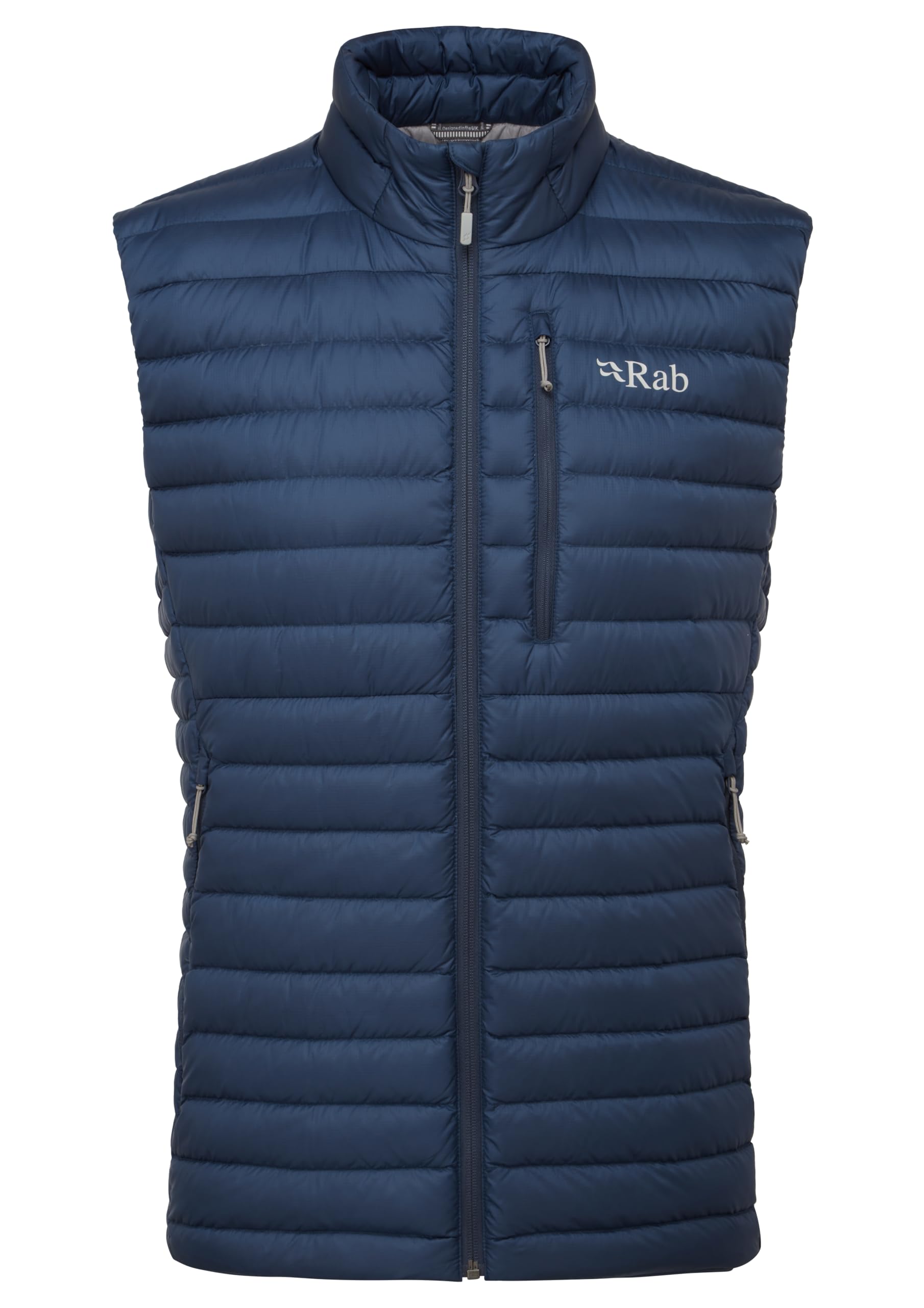 RABRab Men Standard Length Polyester Microlight Vest Tempest Jacket Blue  Small