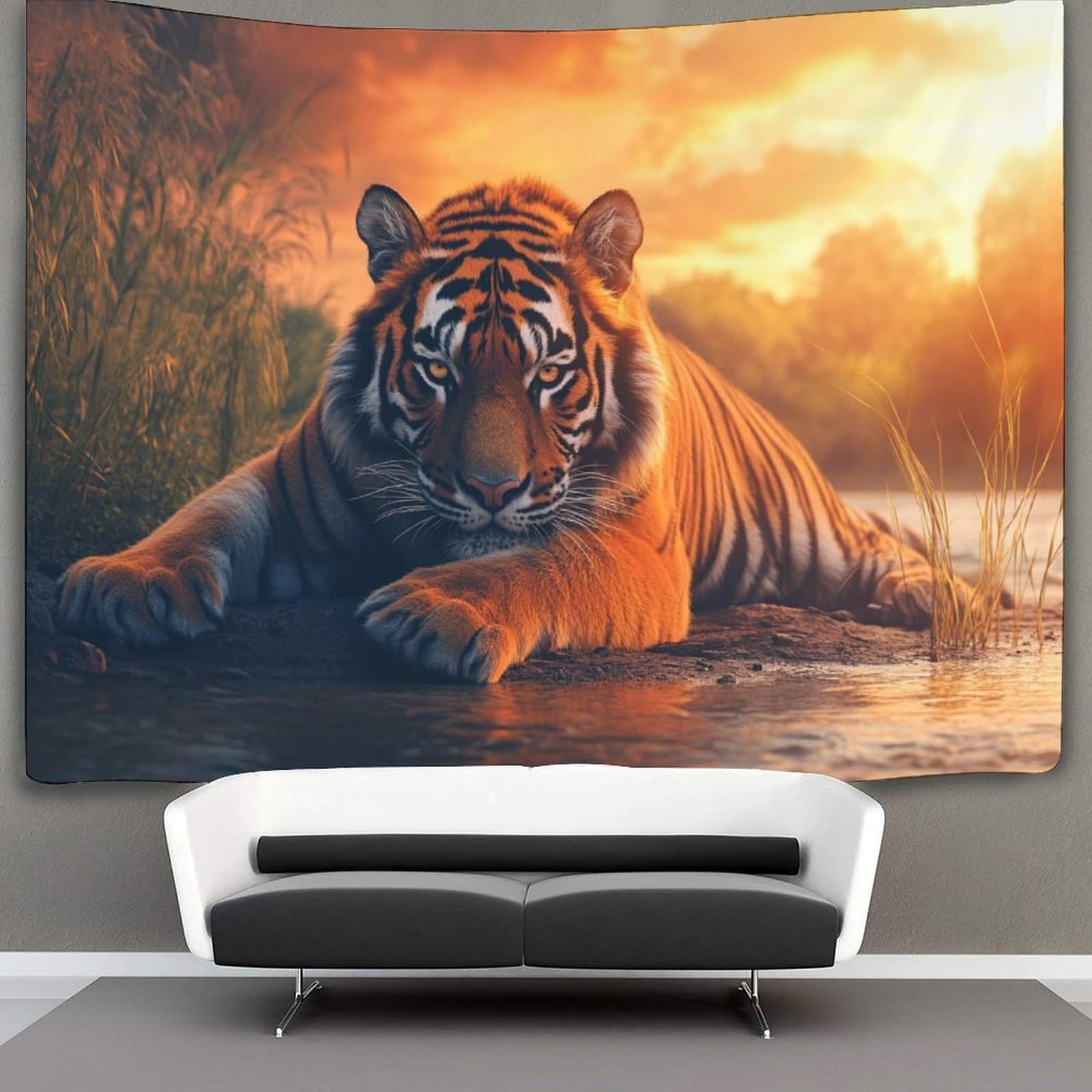 kaiyun 180cmx230cm Tapestry Tiger Tapestries Wildlife 3D Printing Tapestry Wall Hanging Home Decorations Tapestry Wall Hanging