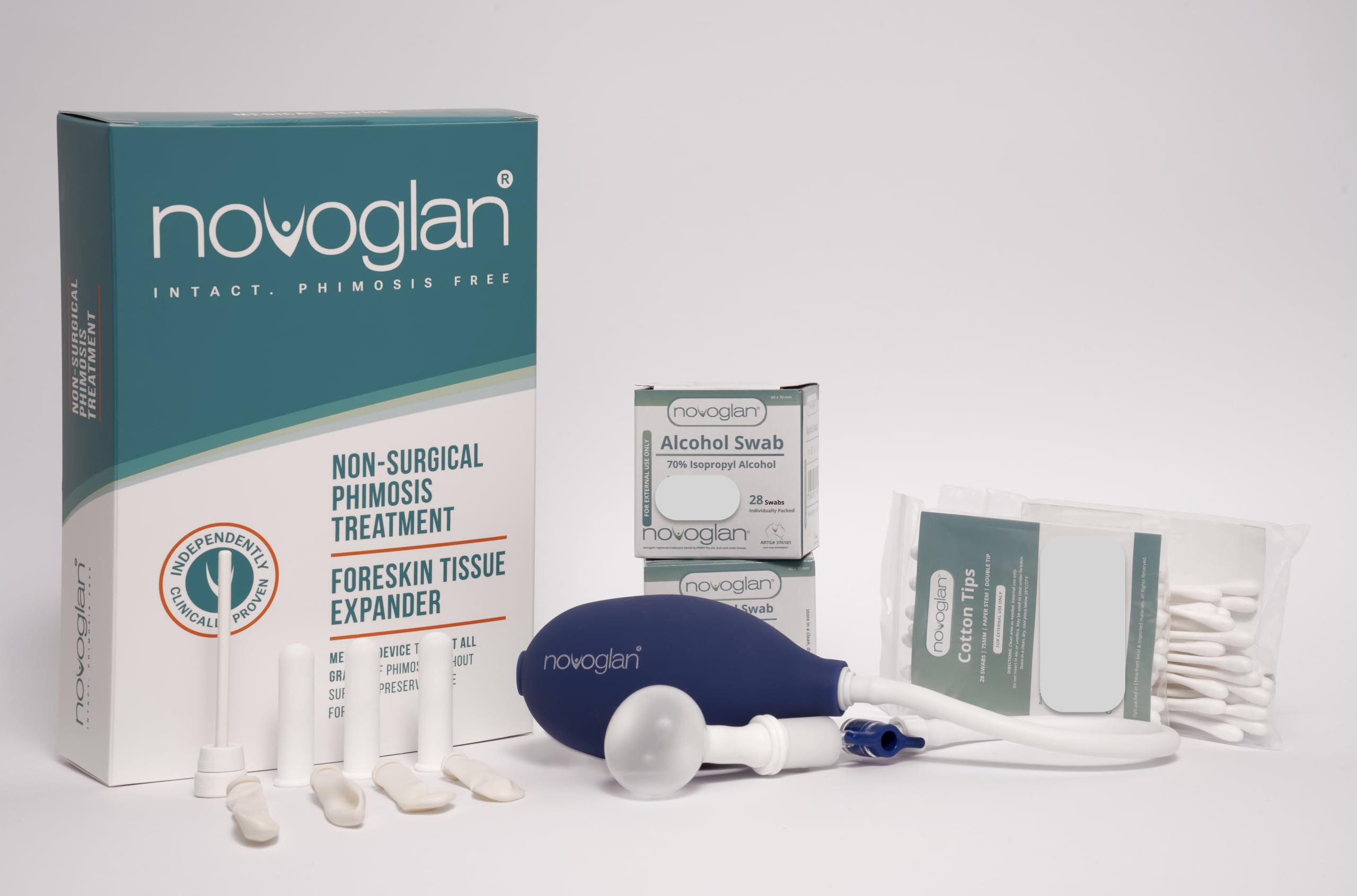 Tratamiento para la fimosis mediante estiramiento del prepucio
