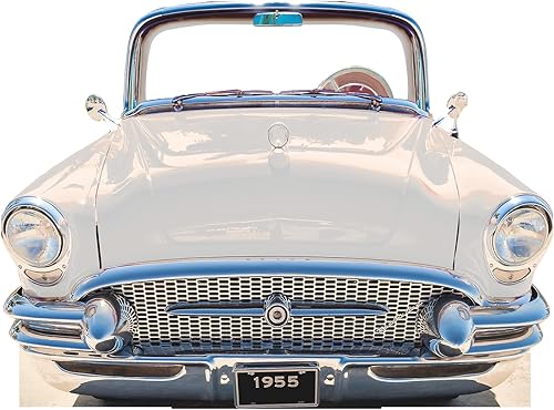 Soporte blanco clásico del cupé 1955 del coche SS11075 en soporte del pie del recorte de la cartulina