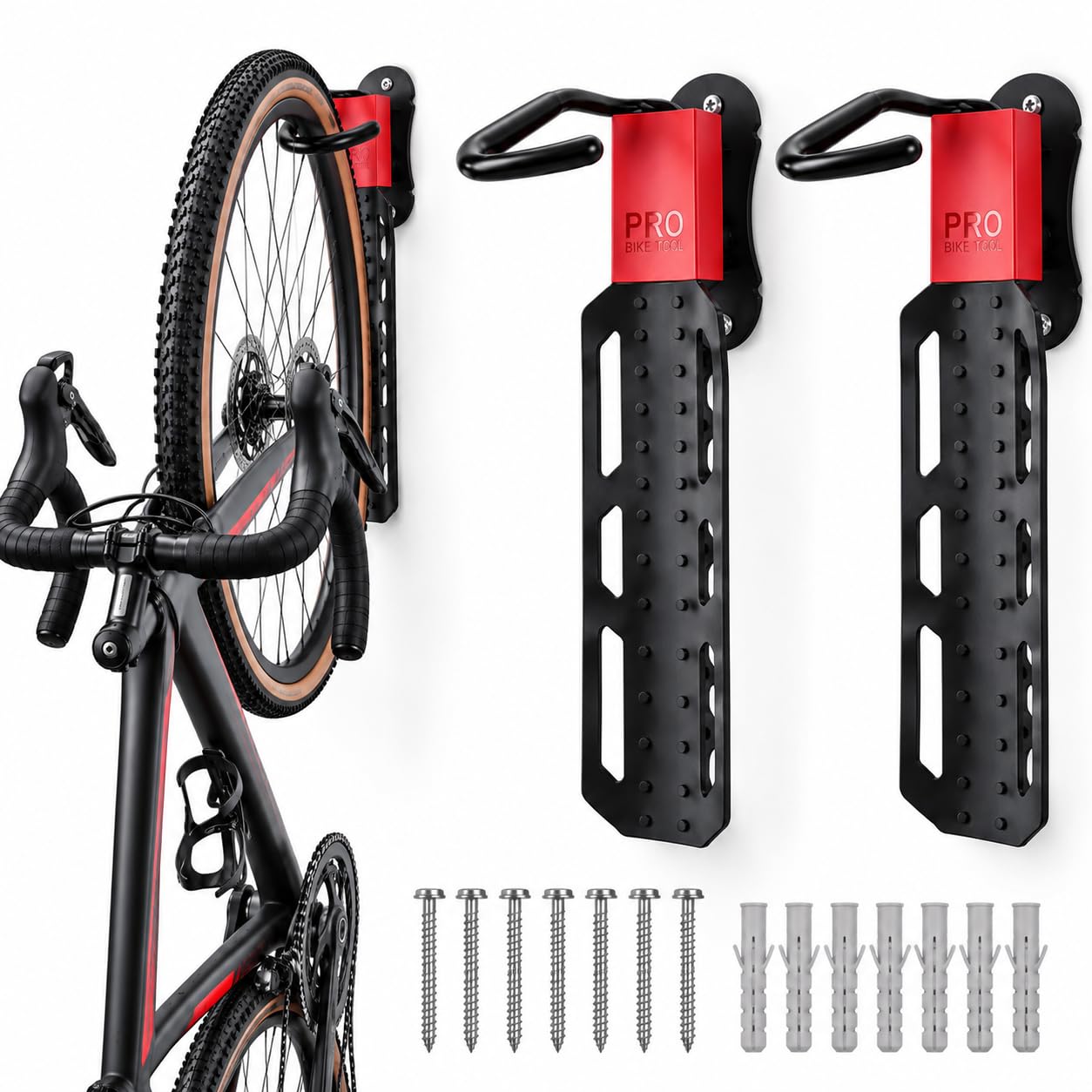 PRO BIKE TOOL スイベル自転車壁ハンガー 2パック Amazon.com: PRO BIKE TOOL Swivel Bike Rack Wall Mount 2 Pack