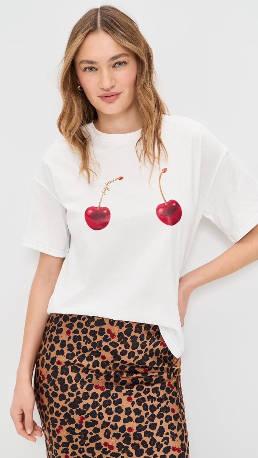 Never Fully Dressed Women's Cherry Boob T-Shirt - Image 2