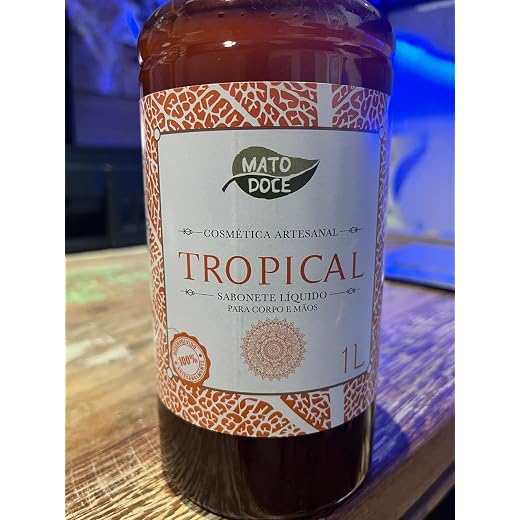 Sabonete Liquido Corpo Mãos Tropical Artesanal Mato Doce 1 L