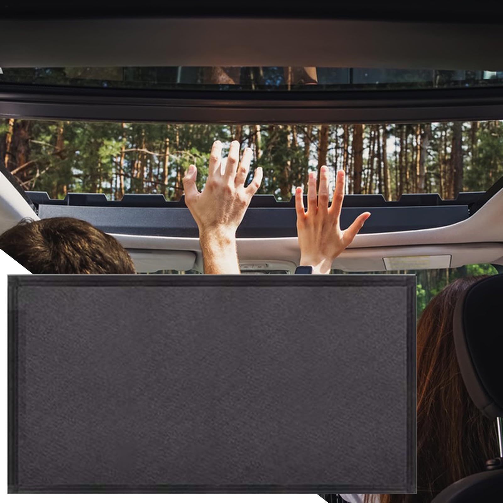 Copertura per tettuccio scorrevole impermeabile, copertura per auto, copertura magnetica in mesh per parasole, protezione UV impermeabile e traspirante per bloccare il calore, protezione UV