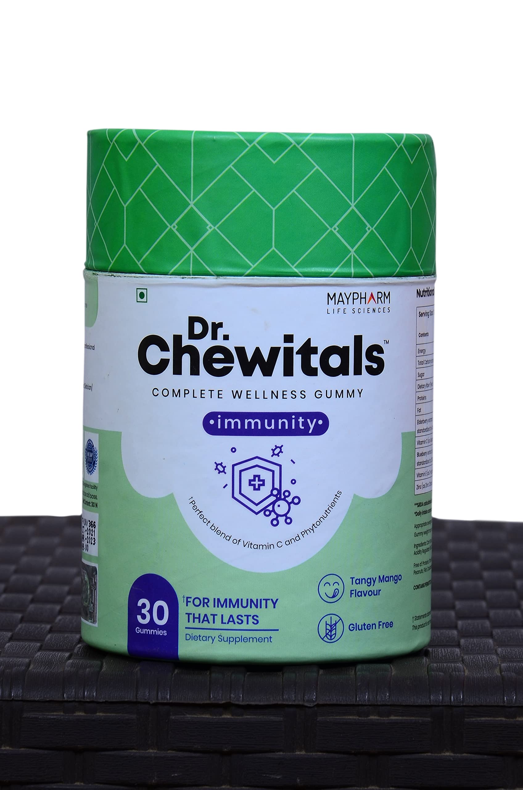 Dr. Chewitals Immunity Booster Gummy for Kids & Adults (Vitamin C, Vitamin E, Zinc, Blueberry & Elderberry Extracts) (Pack of 30).