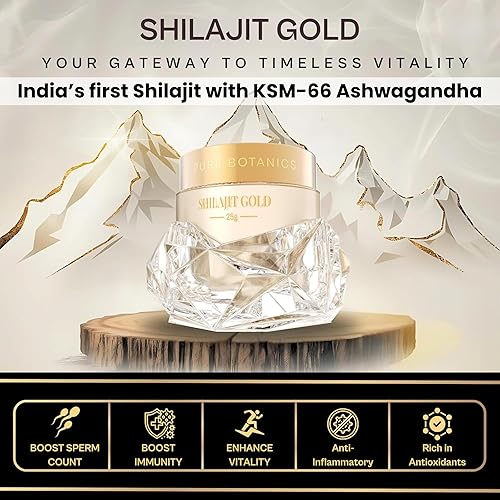 Miniatura 3 de Resina Shilajit del Himalaya, 0.88 oz, infundida con Ashwagandha KSM-66 y oro de 24 quilates (Swarna Bhasma), Shilajeet aprobado por Ayush, fuerza