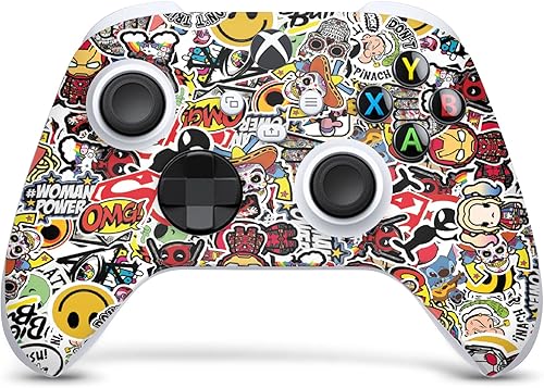 Miniatura 7 de GNG Sticker Bomb Skins Compatible with Xbox Series X Console Decal Vinal Sticker + 2 Controller Set