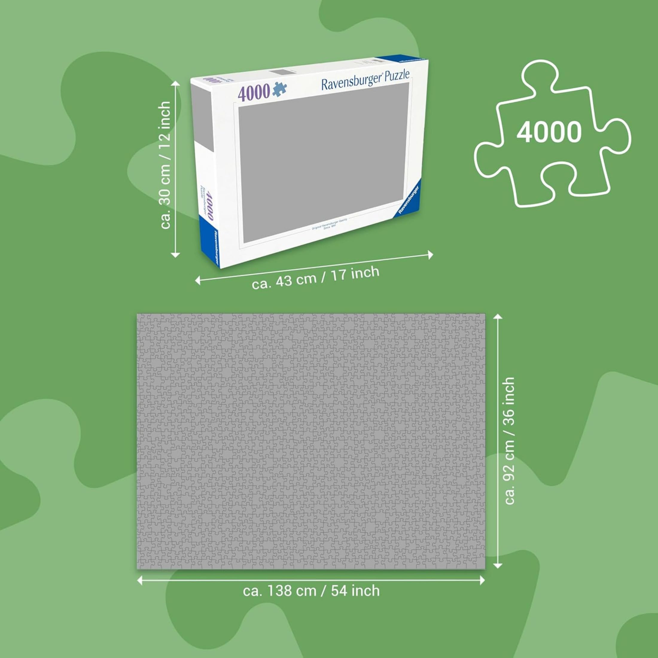 Ravensburger Puzzle 4000 Pezzi Un sogno chiamato Malve – Puzzle Adulti +14 anni, 138 x 92 cm, Puzzle per Adulti per Esperti, Collezione 4000 Pezzi, Idee Regalo