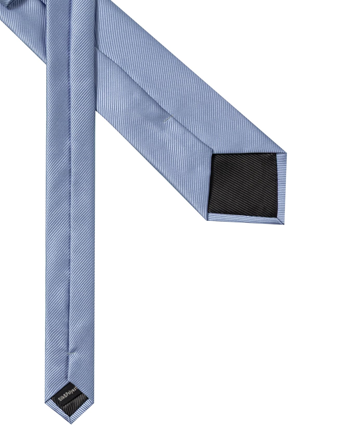 Einfarbige Krawatte für Herren, klassische gewebte Krawatte und Einstecktuch, Reversnadel, Krawattenklammer-Set für Hochzeit, Party, formelle Anlässe, 4 Stück