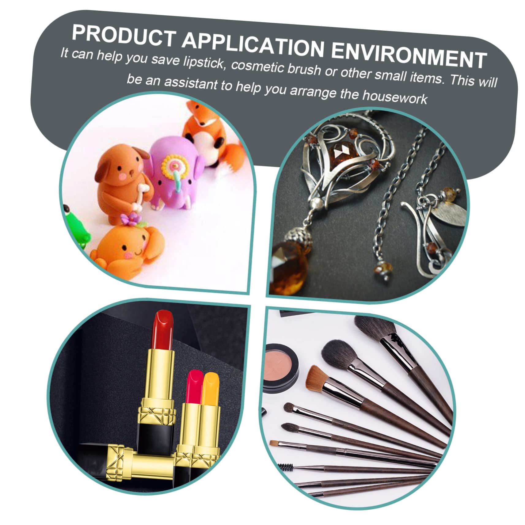 Uonlytech 1pezzi Scatola Portaoggetti da Scrivania Multistrato Contenitore Portaoggetti Organizer per Cosmetici Materiale Plastico di Facile da Pulire