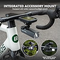 Vista 3 de ROCKBROS Soporte para computadora de bicicleta en la parte delantera compatible con mesas de reloj convencionales, equipado con múltiples tipos