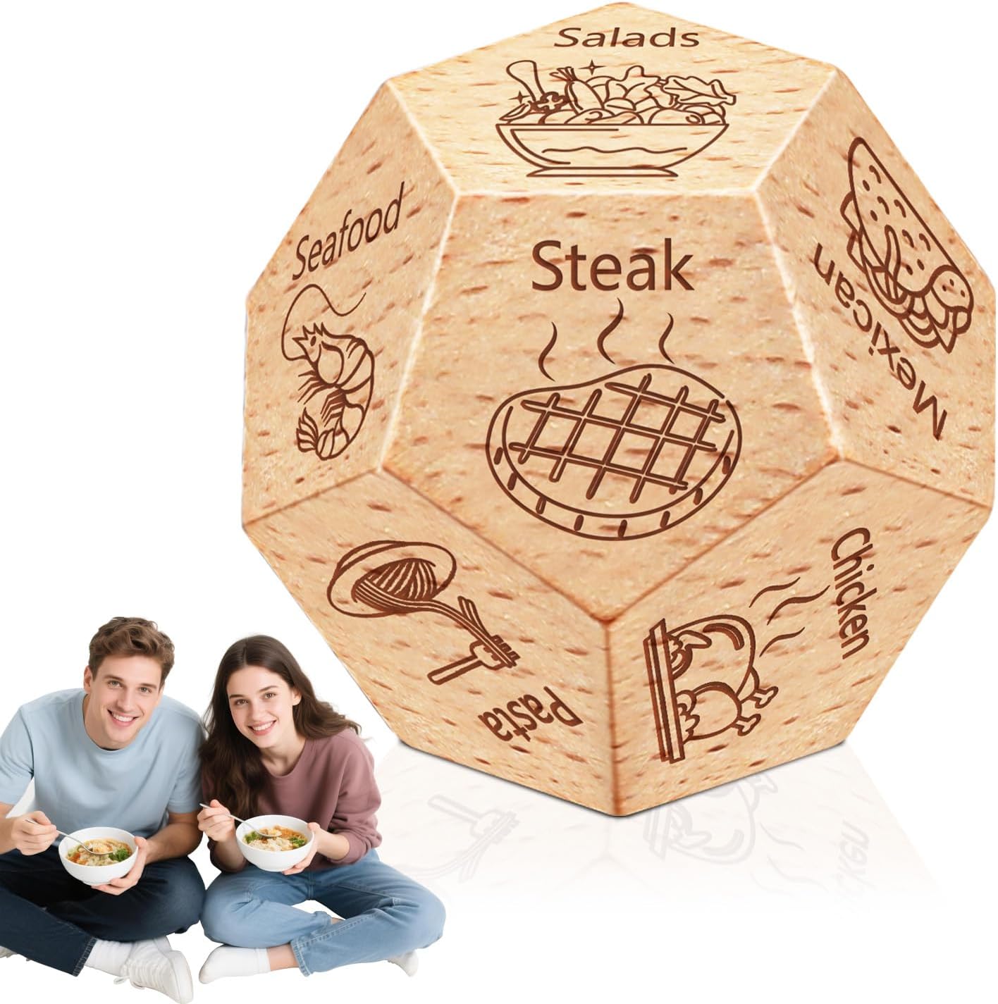 Valentines Day Gifts for Him/Her,Funny Dinner Dice Anniversary Couples Gifts for Men Women Husband Wife Boyfriend Girlfriend,Mens San Valentin Romantic Birthday Gag Gift Christmas Date Night Ideas