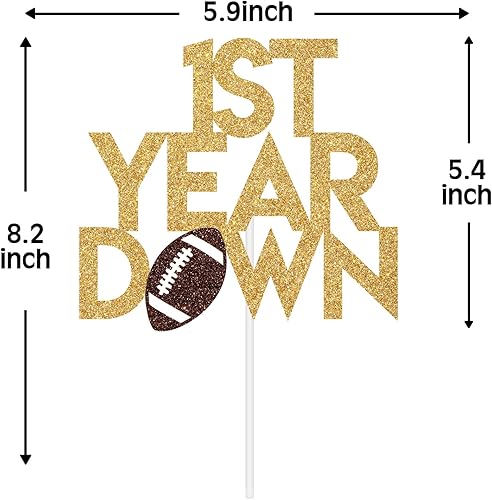 Miniatura 5 de Decoración para tartas de cumpleaños de 1er año, decoración de pastel de cumpleaños de 1er año, suministros de fiesta de primer cumpleaños con