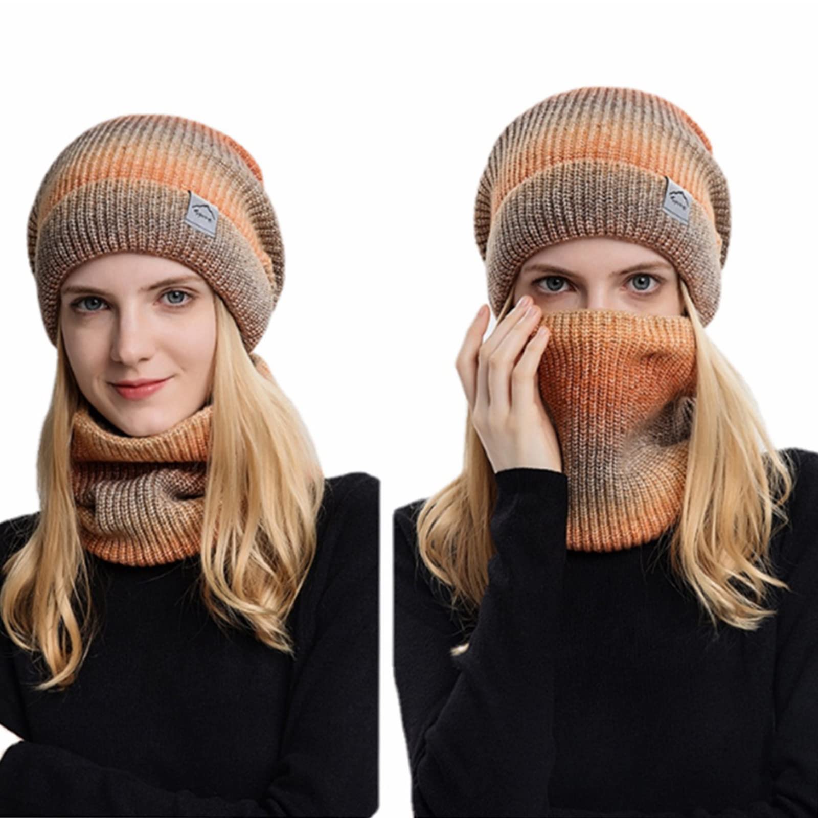 USB Riscaldato Cappello Sciarpa Set Elettrico Caldo Scaldacollo Colore Maglia Cappello Sciarpa Set Riscaldato e Cappello Calore Collo Wrap