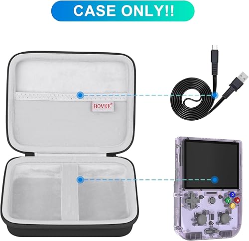 Miniatura 2 de BOVKE Anbernic RG405V - Funda de transporte para consola de juegos de mano retro, versión vertical, soporte de juegos de mano retro Android con