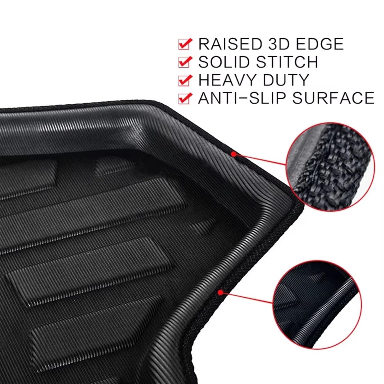 Tappeti Bagagliaio Per Ebro S800 Per Xcite Per X-Cross 8 Per Sportequipe 7 2020-2025 Tappetino Bagagliaio Rivestimento Impermeabile Pavimento Carico Vasca Baule(7 seats)