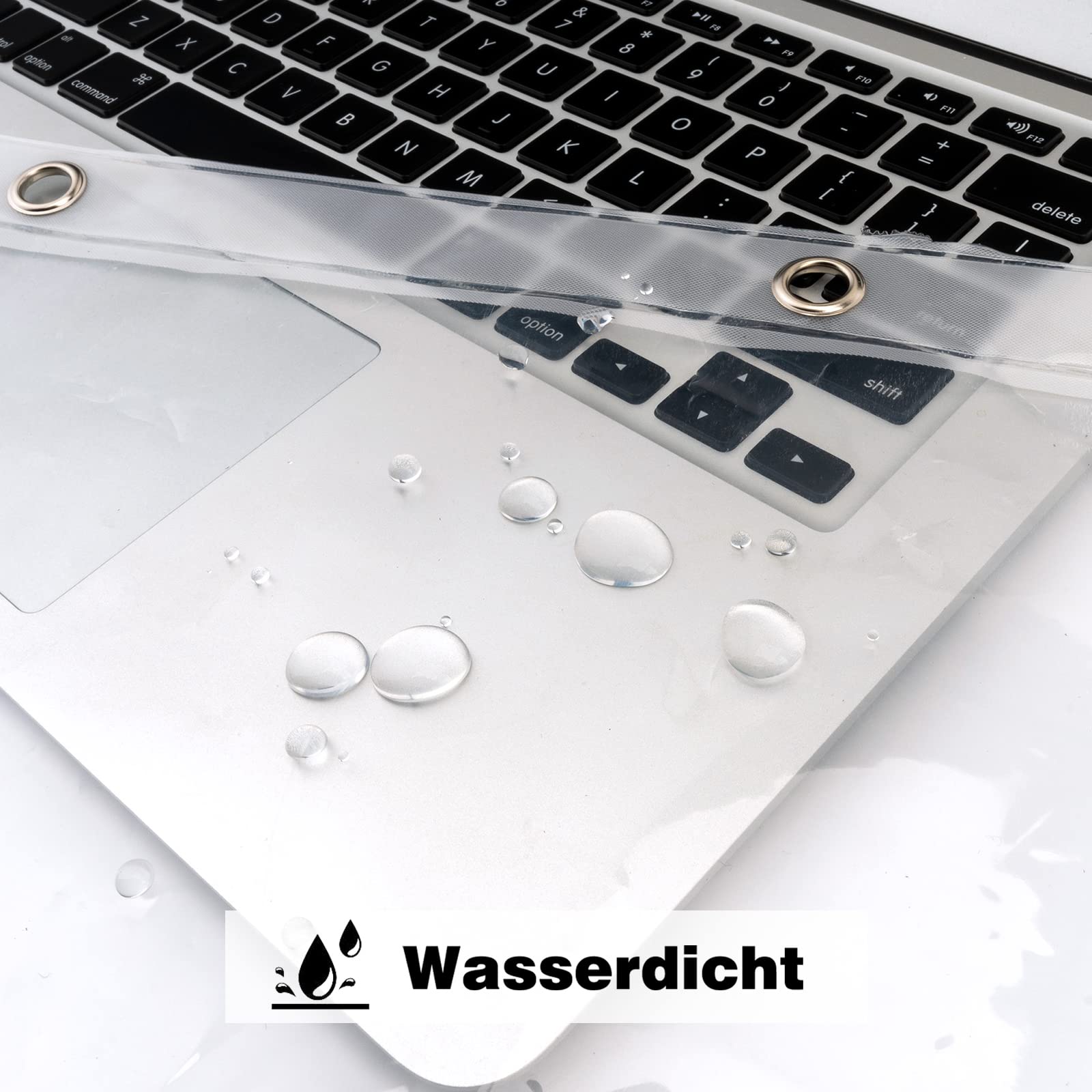 EurCross wąska zasłona prysznicowa 120x180 przezroczysta z plastiku, zasłona łazienkowa z 3 magnesami na dole, mała wodoodporna, antypleśniowa zasłona prysznicowa PEVA do wanny z 8 pierścieniami