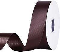 Vista 34 de Rollo de cinta de grogrén sólido YAMA de 5/8 pulgadas - 25 yardas para cintas de envolver regalos, blanco