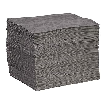 Universal Defender Absorbent Mat Pad, Lightweight, Polypropylene, 19 x 15 (L x W), Gray, Pack of 200 (GPB200S)