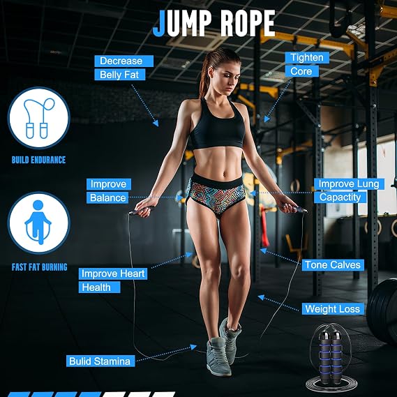 Agility Ladder Training Equipment Set for Children and Teenager | Blue,Football Training Accessories,Football Training Gift,Include Agility Ladder,Cones,Hurdles,Jump Rope,Running Parachute