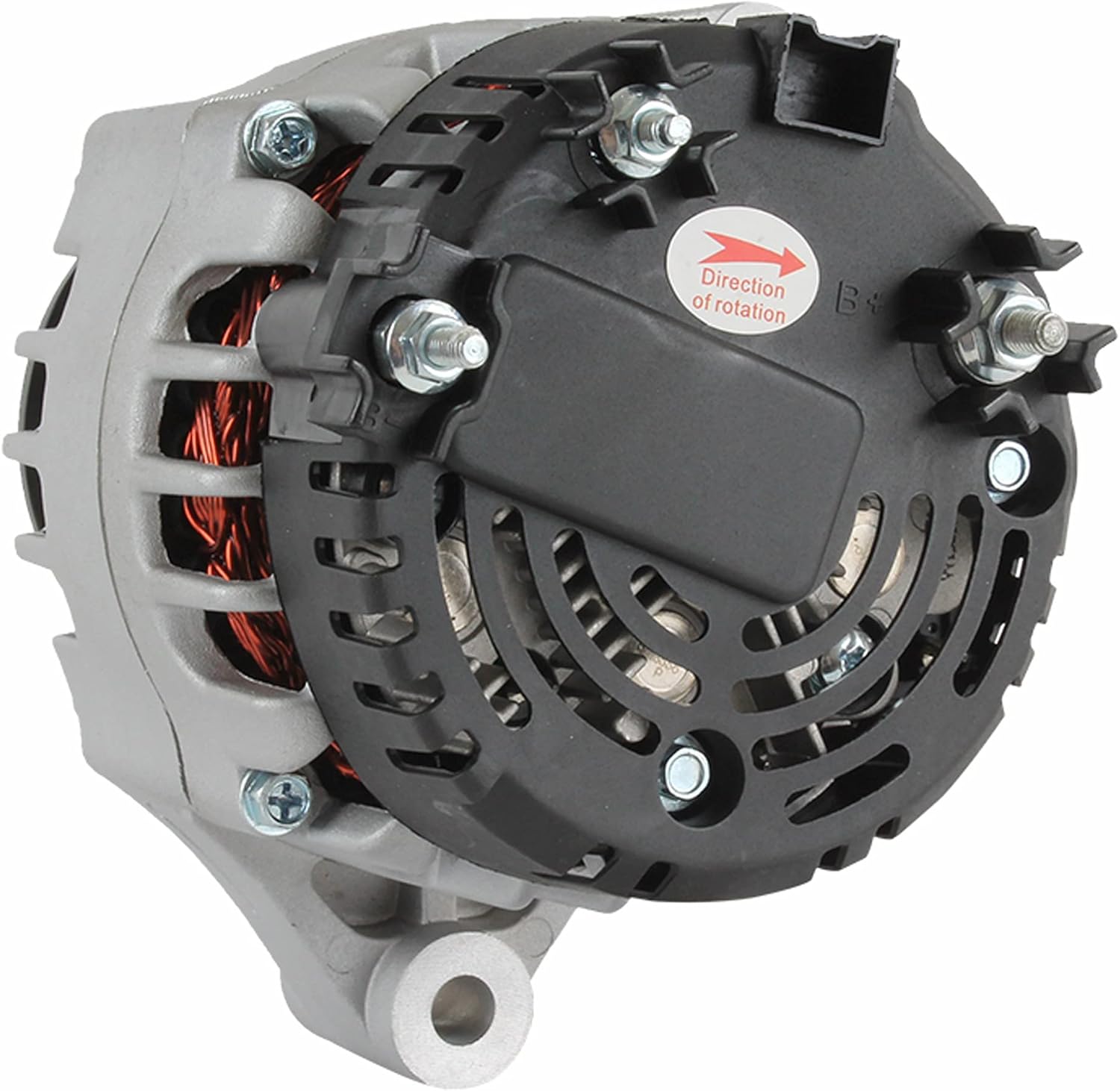Alternator Compatible with/Replacement for Valeo Carrier Transicold Refrigeration Ir/If 12V 70A, 30-01114-07